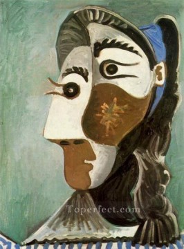 パブロ・ピカソ Painting - 女性の頭 7 1962 年キュビスト パブロ・ピカソ